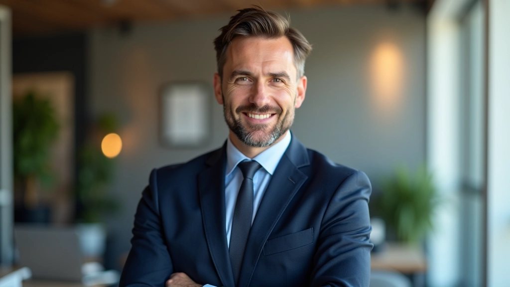 Conseiller financier expliquant les options de Plan Épargne Retraite à un client dans un bureau moderne